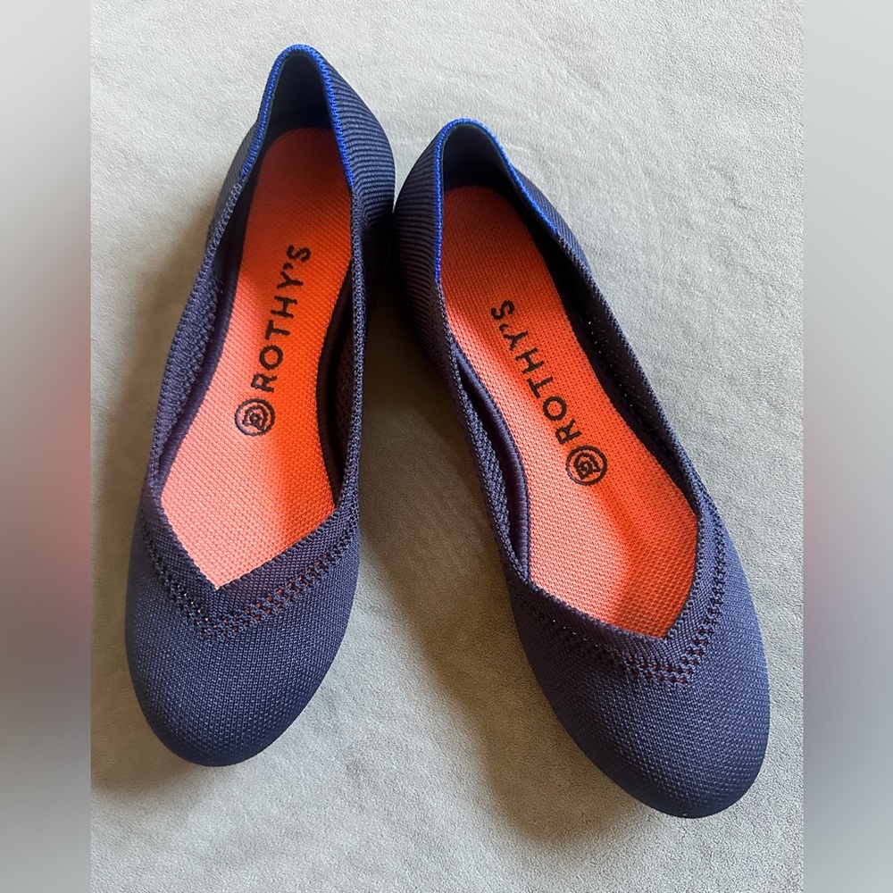 ❌SOLD❌ Rothy’s Maritime Navy Round Toe Slip On Ballet Flat - Women's Size 8